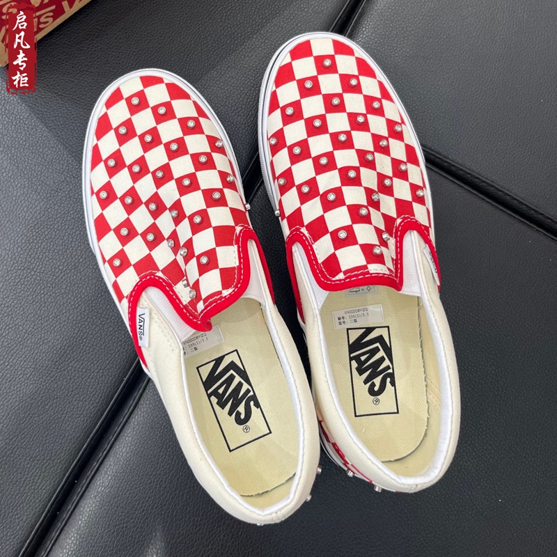 VANS范斯Classic Slip-OnCL黑白棋盘格一脚蹬VN000D6YCJK/D6YIZQ