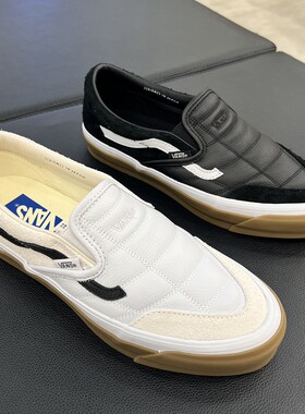 VANS皮质懒人鞋一脚蹬懒人鞋