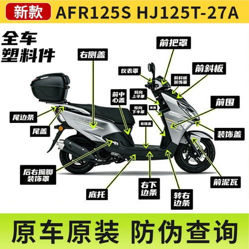 【原装防伪】AFR125S全车外壳