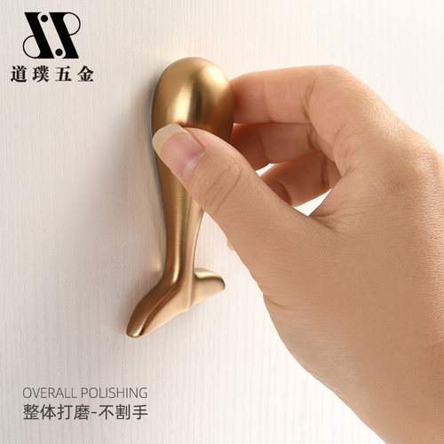 道璞鲸鱼拉手创意个性柜门衣柜把手抽屉橱柜床头柜茶几电视柜拉手
