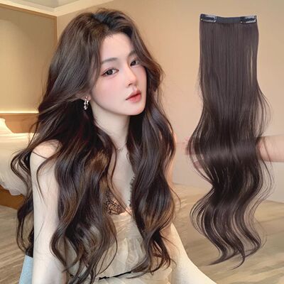 轻薄两夹三片式假发片长卷发女隐形无痕接发增发量蓬松大波浪假发