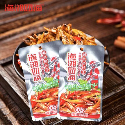【22g大包】渔湘四海小鱼仔湖南特产毛毛鱼香辣糖醋味追剧零食鱼