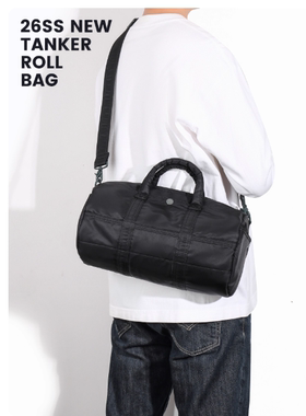 日系潮牌 TANKER ROLL尼龙布男女通勤波士顿单肩斜挎水桶手提小包