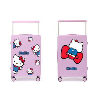 宽拉杆HelloKitty儿童行李箱女20寸大容量密码KT猫学生行李箱皮箱