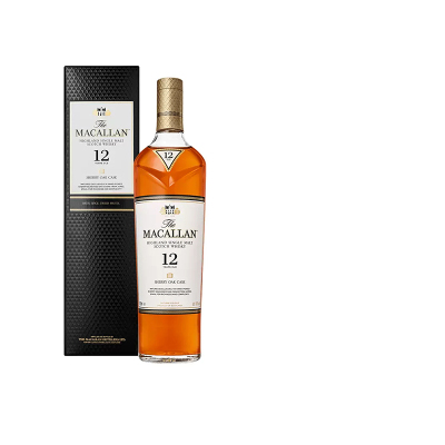 Macallan麦卡伦18年黑钻雪莉桶双桶单一麦芽苏格兰威士忌原装原瓶