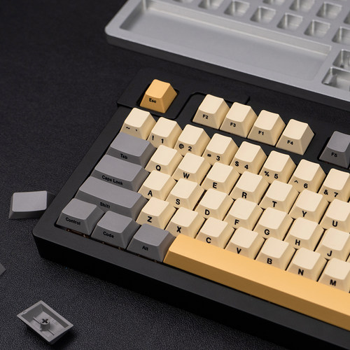 极简风侧刻键帽适wooting美加狮