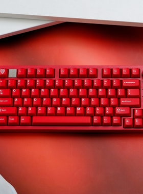 红宝石半透磁轴机械键盘键帽ABS二色成型原厂适配Wooting Made68