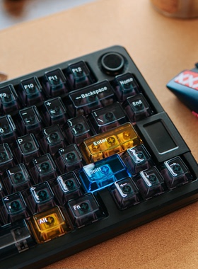 星际高透PC机械键盘键帽高级灰大全套原厂适wooting/MADE68Ultra