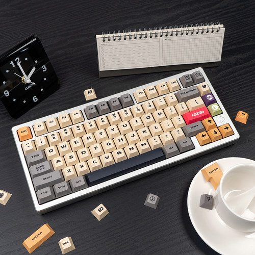 超级玛丽灰白/黄色复古键帽原厂