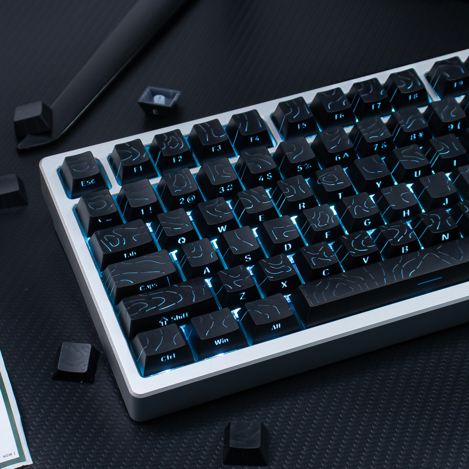 黑色等高线侧透PBT热升华原厂高