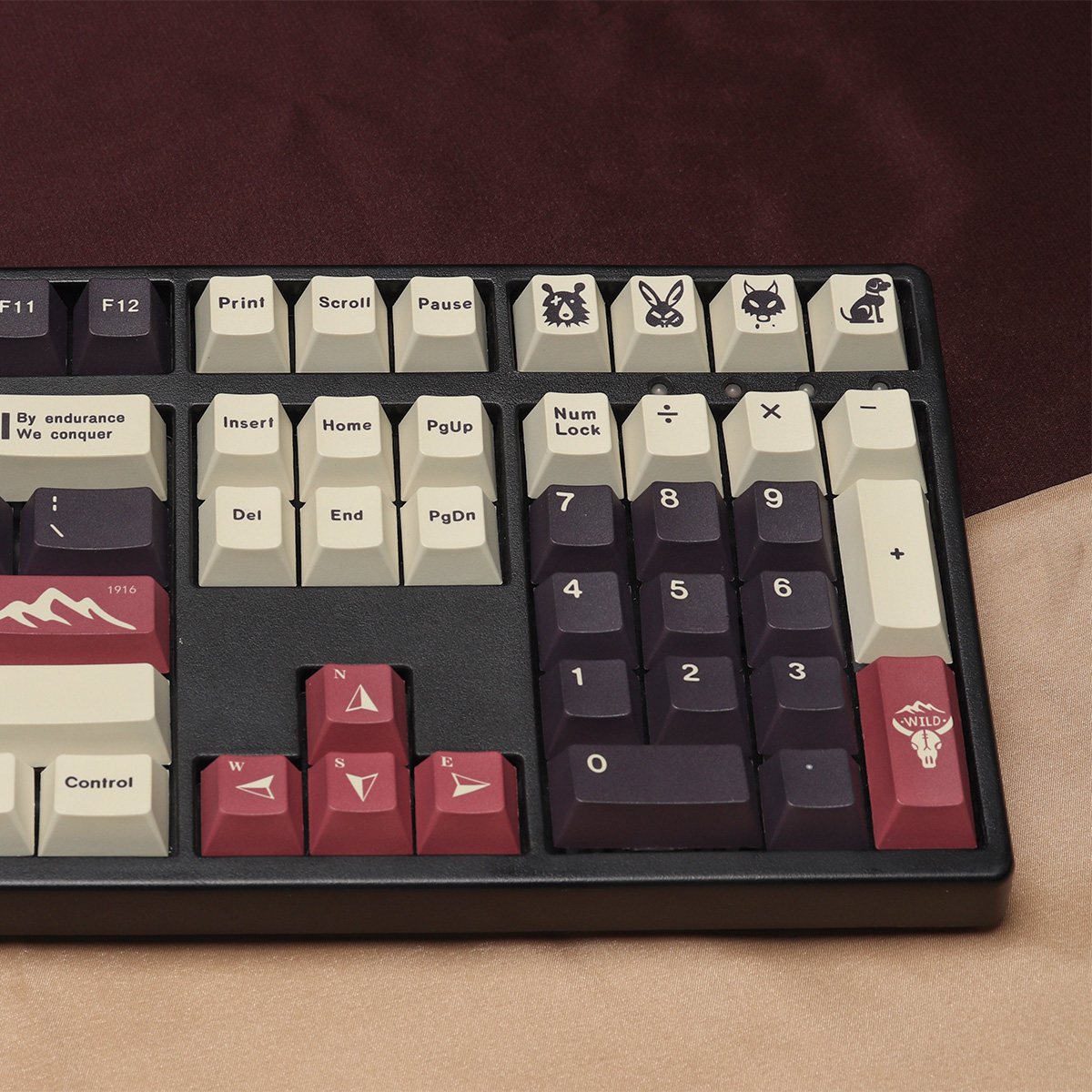 GMK CAMPING CAMPING KEYCAPS ORIGINAL HEIGHT PBT SUBLIMATION LARGE FULL SET ADAPTATION MECHANICAL KEYBOARD 6487