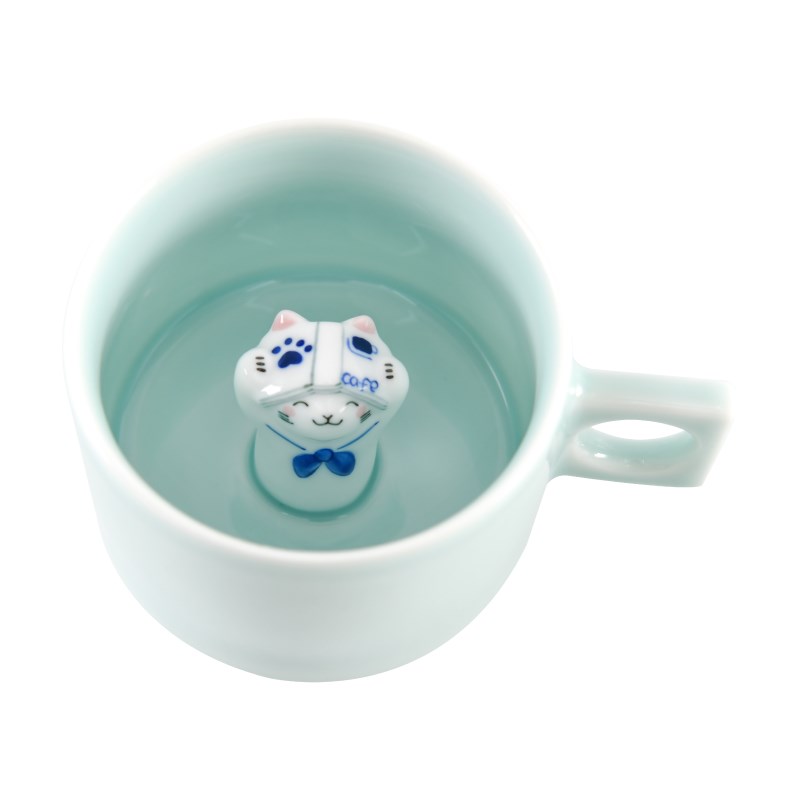 猫的天空之城陶瓷躲猫猫杯马克杯咖啡奶茶杯猫空生日礼物情侣可爱