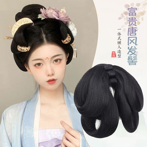丝慕汉服假发下的那即送佩戴工具