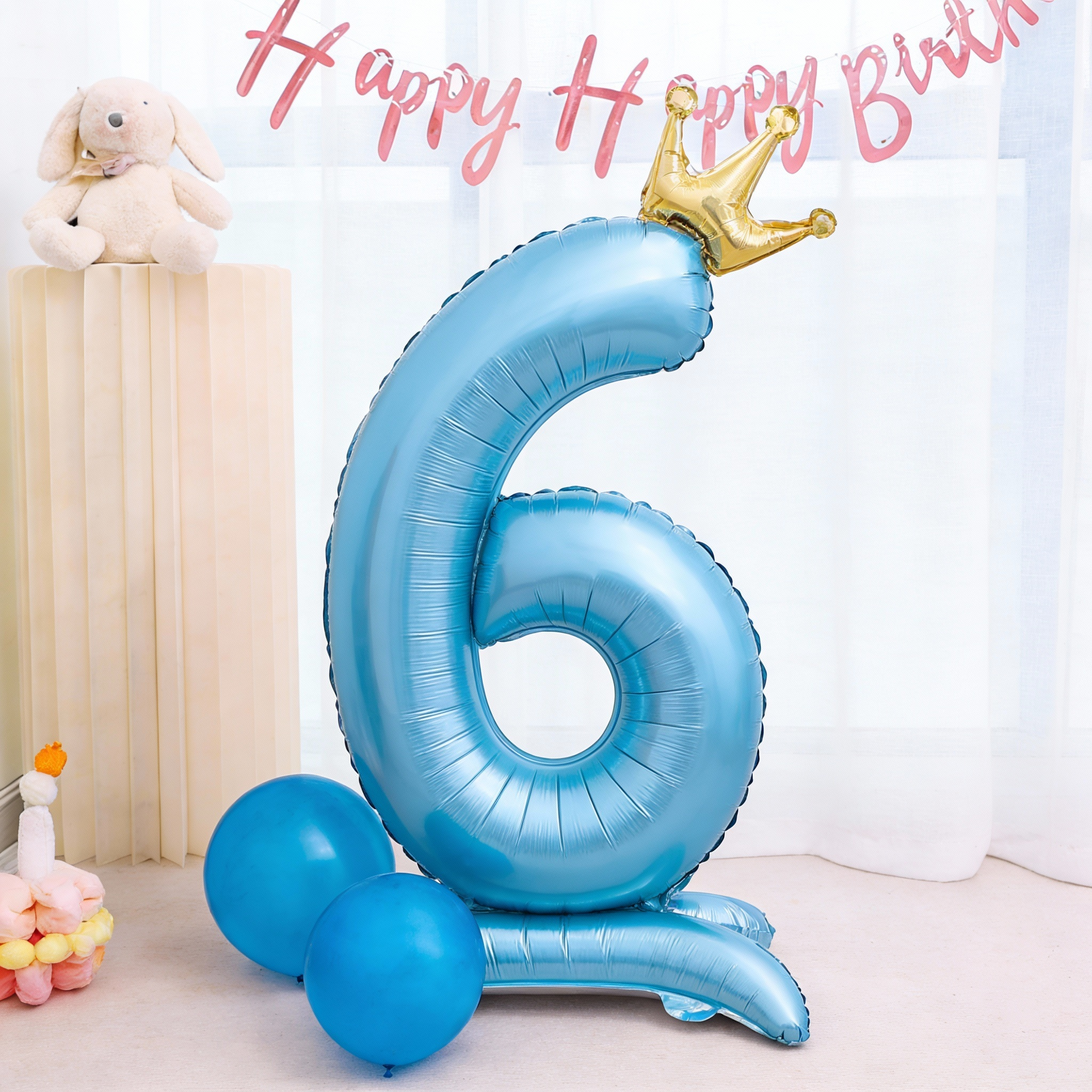 6岁生日装饰场景布置数字6气球女孩男宝儿童周岁派对氛围拍照道具,节庆用品/礼品,气球,淘宝优惠券,粉丝福利购,淘宝优惠卷