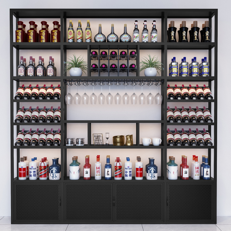 酒庄酒架展示架落地酒柜置物架