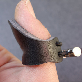 射箭加厚牛皮扳指蒙古传统弓拇指勾线指套加硬护手拉弦不勒手护具