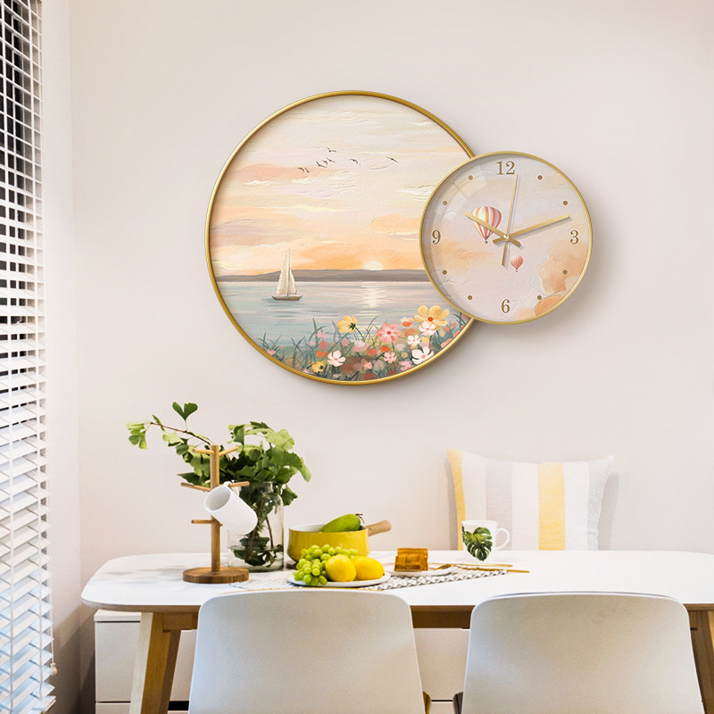 北欧风格餐厅创意装饰挂钟