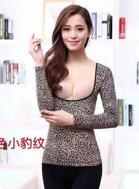 加绒加厚收腹哺乳低胸保暖内衣
