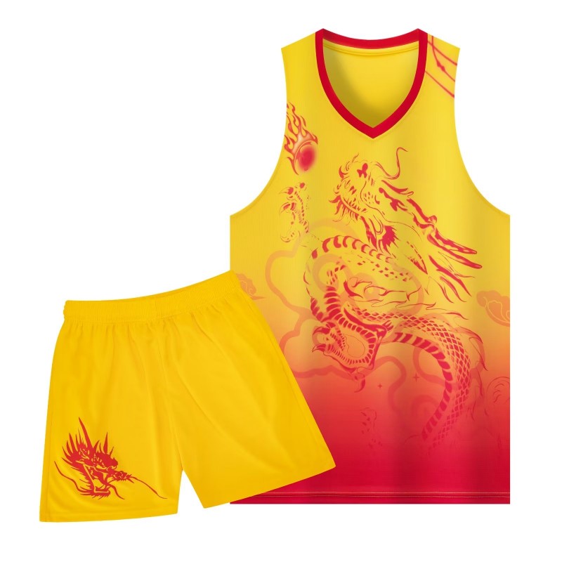 Group purchase dragon boat clothes, dragon pattern men's and women's Dragon Boat Festival dragon boat race clothing, printable vests, dragon boat basketball uniforms