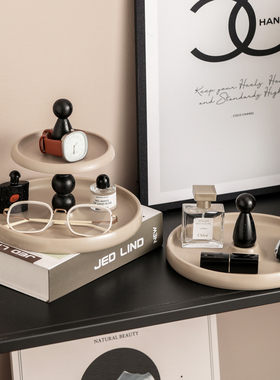 入户鞋柜收纳架ins高级感香薰香水托盘玄关钥匙手表卧室首饰项链