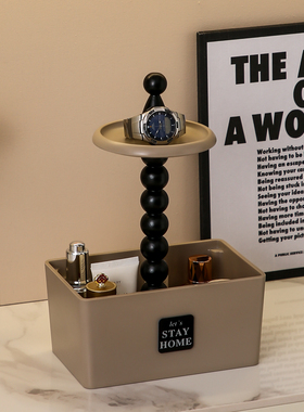 化妆品收纳盒桌面置物架高级感梳妆台网红新款放口红眼影化妆刷筒