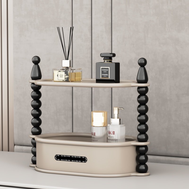 卧室梳妆台桌面收纳盒架子置物护肤品化妆品香水储物整理摆设展示