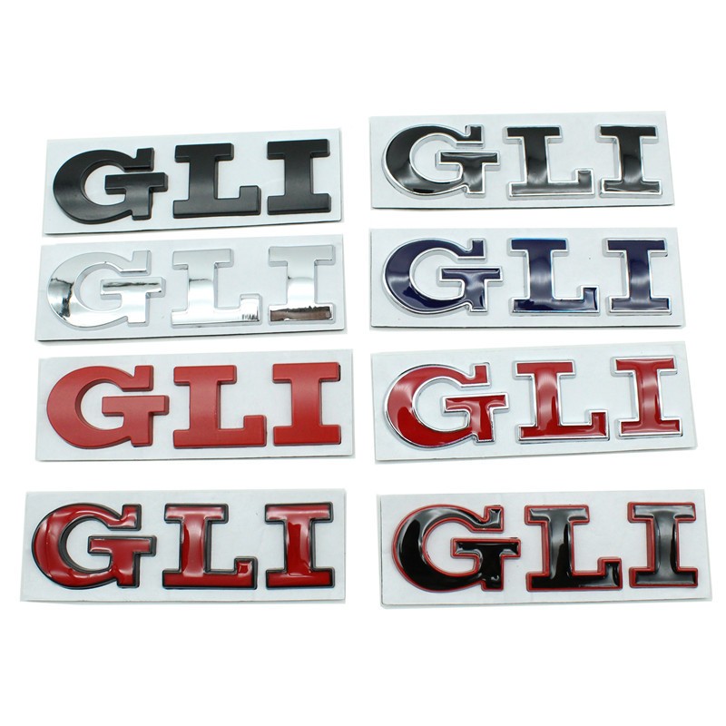 大众GLI车贴标尾标中网标