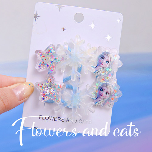 flowersandcats爱莎公主女童发绳