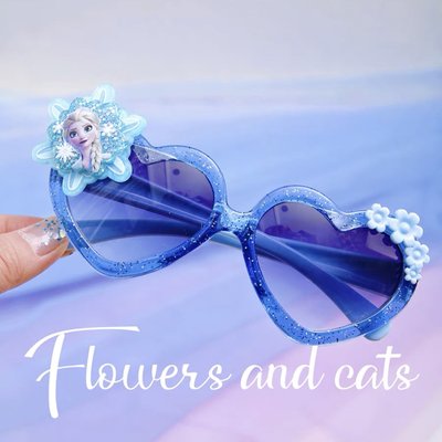 flowersandcats女童太阳眼镜蓝