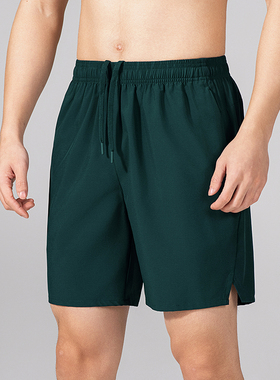 速干冰丝男夏季运动跑步健身四分裤