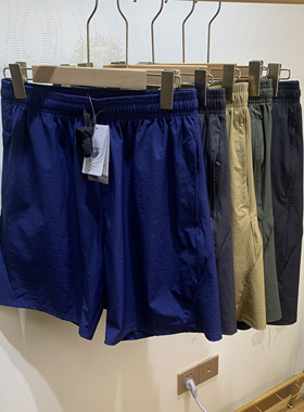 【锦氨面料】五分裤男夏季运动休闲高弹透气速干短裤口袋拉链跑步