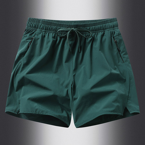 冰丝速干运动四分短裤薄款透气