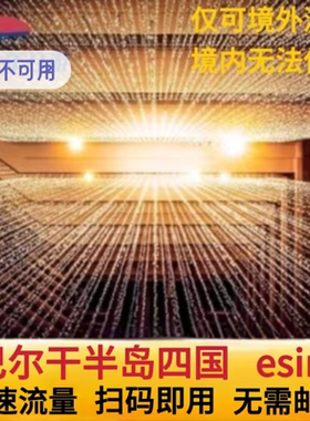 波斯尼亚esim高速流量巴尔干半岛4国通用萨拉热窝ESIM旅游虚拟卡