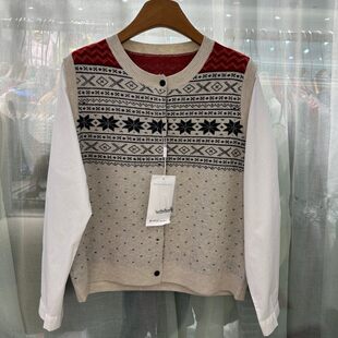 小艺欧货女装2026春季新款费尔岛风针织拼接衬衫假两件上衣076H