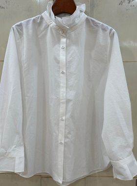 小艺欧货女装2026春季新款法式立领宽松显瘦灯笼袖减龄衬衫26632H