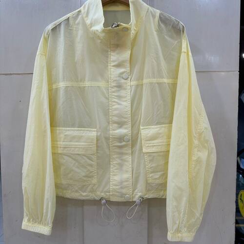 小艺欧货女装2026春夏时尚立领双口袋宽松休闲轻薄防晒外套2637H