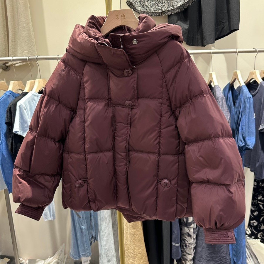 小艺欧货女装2025返季时尚立领长袖纯色简约休闲百搭羽绒服女1509