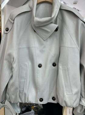 小艺欧货女装2026春季新款时尚翻领双排扣宽松休闲夹克外套1170H