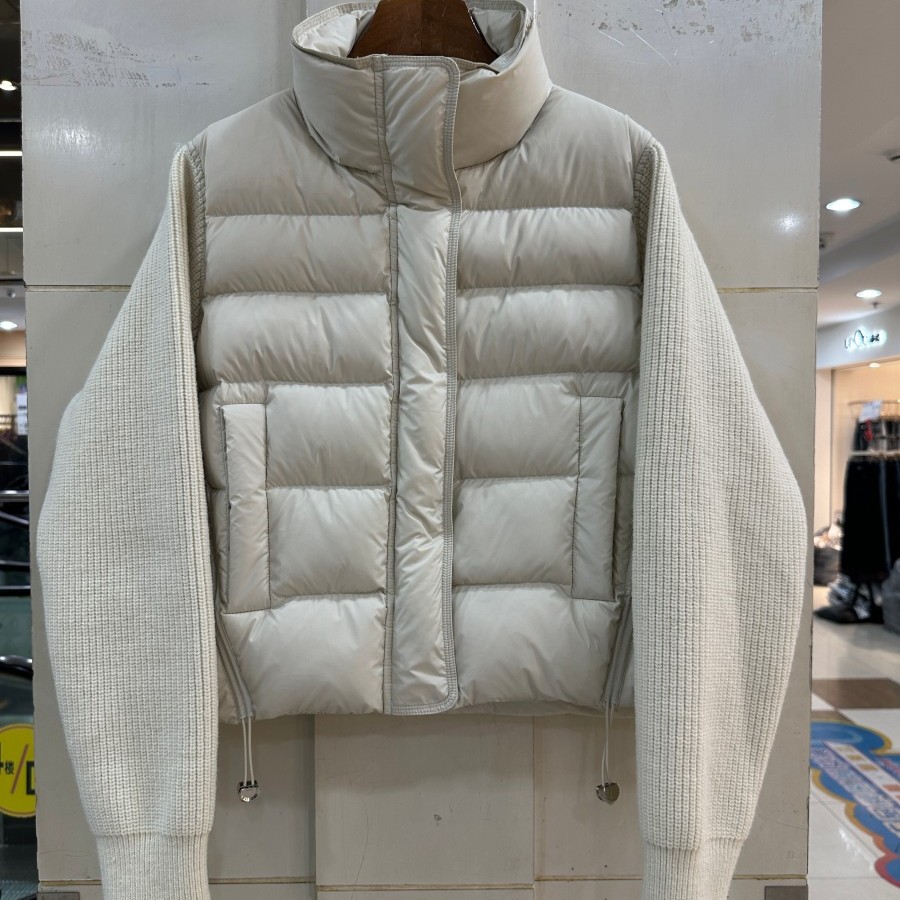 小艺欧洲站2025冬季新款时尚立领针织长袖双口袋百搭羽绒服6019H