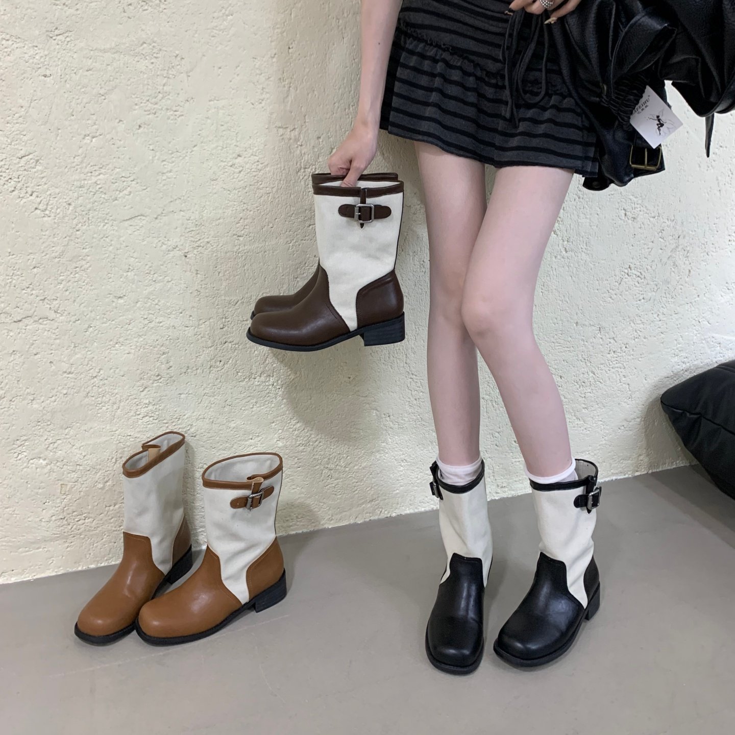 ALILOVERS欧美风撞色中