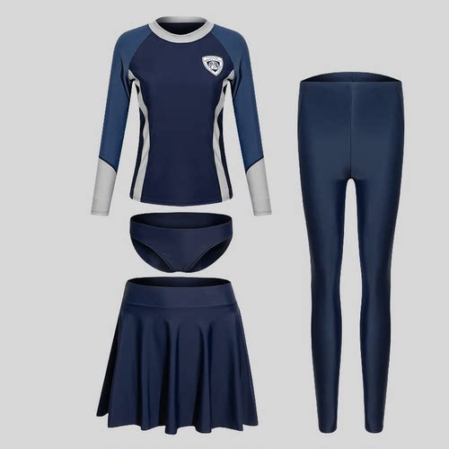 温暖海岸游泳衣女分体裙式潜水服