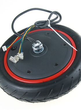 m365折叠滑板车二代电机 Pro踏板车350W 8.5寸红色边前轮胎后轮毂