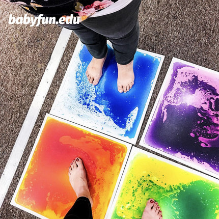 BABYFUN蒙氏感官液体地板爬行垫宝宝早教课幼儿园儿童ins出口玩具