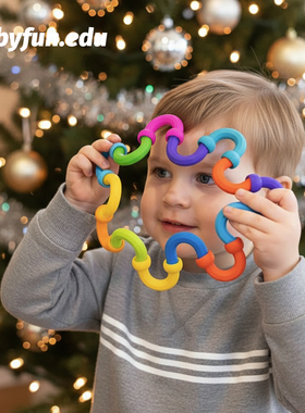 BABYFUN彩虹多巴胺硅胶pop积木儿童拼接益智早教幼儿园玩具食品级