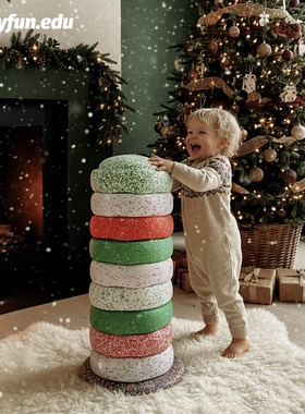 BABYFUN新年礼物彩虹过河石儿童感统训练器材教具家用平衡玩具