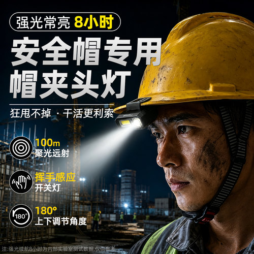 迷你工地超长续航头灯