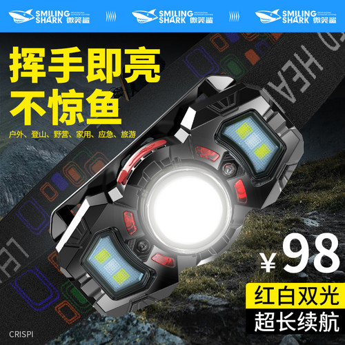 强光头灯超轻感应头灯