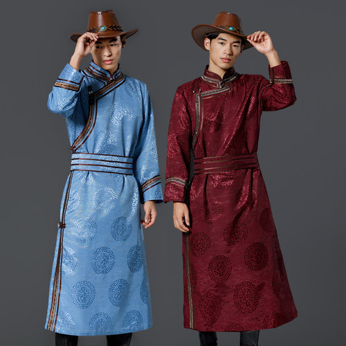 新款蒙古服装男日常生活装演出服