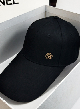 加长帽檐棒球帽女韩版时尚遮阳太阳帽男白色鸭舌帽显脸小潮帽ins