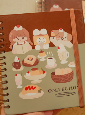【桐子原创离型纸本】Motte的餐桌主题离型纸线圈本 加厚质感